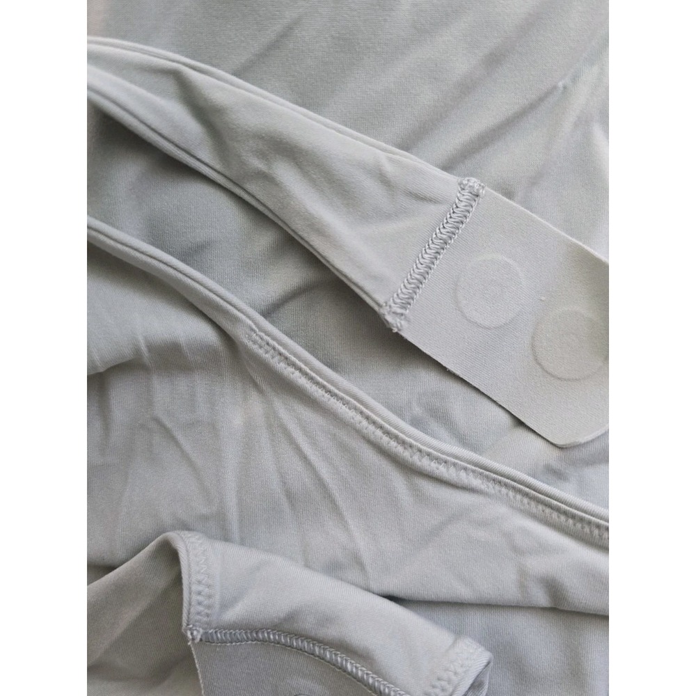 Lululemon Wundermost Ultra-Soft Nulu Square-Neck Long-Sleeve Bodysuit Sage Green - Picture 9 of 9
